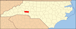 North Carolina Map Highlighting Lincoln County.PNG