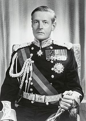 Portrait of Lord de L'Isle in dress uniform, 1962 (cropped)
