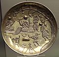 Silver gilt dish Tabaristan 7th 8th century