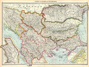 Turkey in Europe and the Balkans, 1910