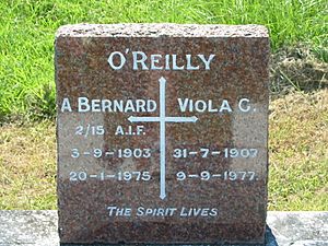Bernard O'Reilly headstone, St Johns Catholic Church, Kerry