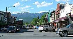 Looking north from downtown Whitefish