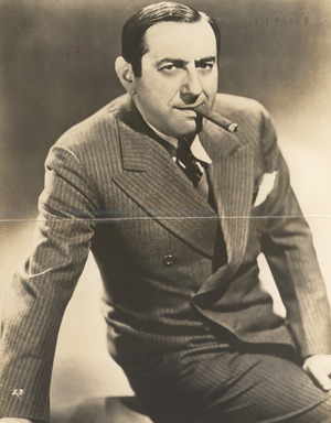 Photo of Ernst Lubitsch smoking a cigar