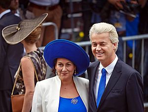 Geert Wilders op Prinsjesdag 2014