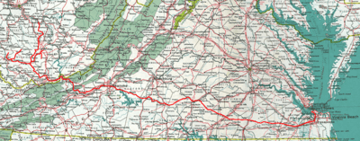 Map Virginian Railway