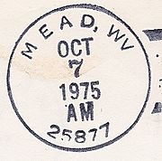 Mead WV postmark