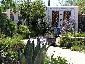 Moorish Garden, Desert Living Courtyard at Tohono Chul, Tucson