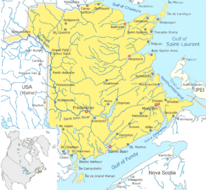 New Brunswick map general