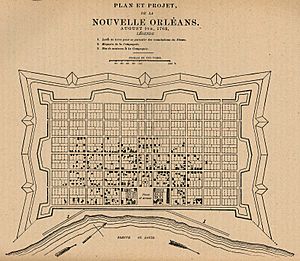 New Orleans Fort map 1763