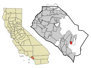 Location of Las Flores in Orange County, California
