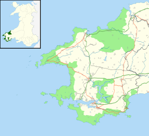 Pembrokeshire Coast National Park UK location map