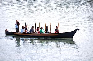 Salish canoe