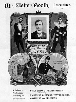 Advertising flyer for Walter R Booth - Entertainer (Davenport Collection)