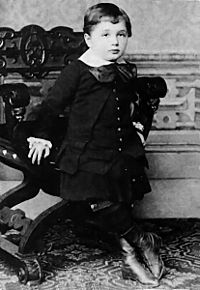 Albert Einstein at the age of three (1882)