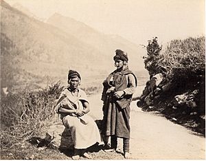 Albumen Photograph of Khas Women from Nepal - 1880's