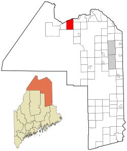 Location of Saint John Plantation, Maine