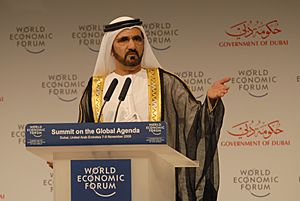 Mohammed Bin Rashid Al Maktoum at the World Economic Forum Summit on the Global Agenda 2008 2