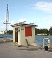 NOAA weather station at Wake Island harbor