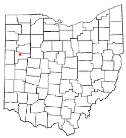Location of Buckland, Ohio