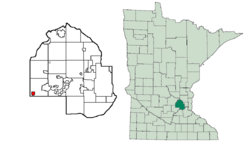 Location of Saint Bonifaciuswithin Hennepin County, Minnesota