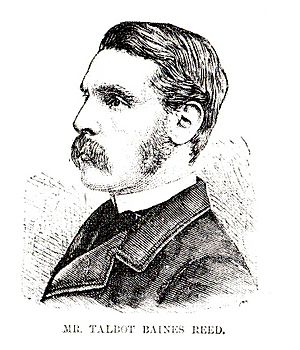Pen-and-ink portrait of Reed, ca. 1880