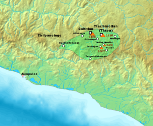 Territorios de Tlachinollan a principios del siglo XVI