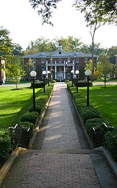 The Front Steps on the Lawn of Anderson University, South Carolina