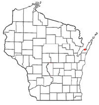 Location of Nasewaupee, Wisconsin