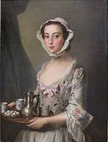 'Girl with a Tray' by Philip Mercier, c. 1750, Hermitage