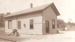Braggville Depot and Post Office, c. 1919