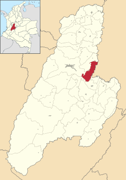 Location of the municipality and town of Coello, Tolima in the Tolima Department of Colombia.