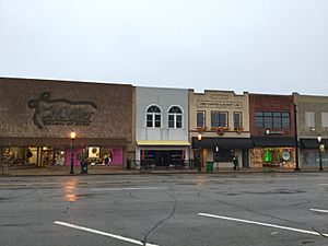 Enid, Oklahoma downtown in wintertime