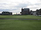 Granny Clark's Wynd on the 18th hole on the Old Course @ St Andrews-geograph-5515245-by-Scott-Cormie.jpg