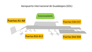 Guadalajara Airport Map 2022