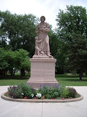 Madonna of the Trail monument in Council Grove