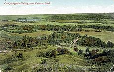 Qu'Appelle Valley near Cutarm, Sask., circa 1910