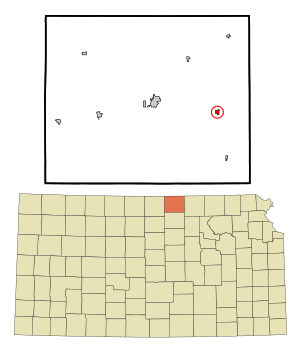 Location within Republic County and Kansas