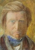 Ruskin Self Portrait with Blue Neckcloth