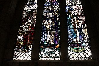 The Builder Bishops window by Douglas Strachan, St Machar's Cathedral