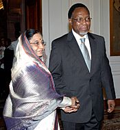 The President, Smt. Pratibha Devisingh Patil meeting with the President of South Africa, Mr. Kgalema Motlanthe, in New Delhi on October 15, 2008