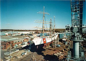 USCGC Eagle Coast Guard Shipyard
