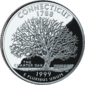 Connecticut quarter dollar coin