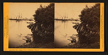 Alaska Ter. - Sitka from Japanese Island, by Muybridge, Eadweard, 1830-1904