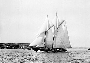 Bluenose sailing 1921