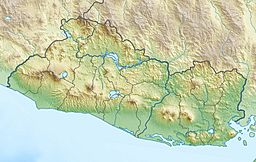 Location of Lake Olomega in El Salvador.