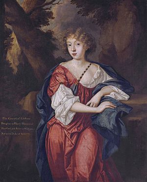 Elizabeth, Countess of Ailesbury (1656-1697) by follower of Peter Lely