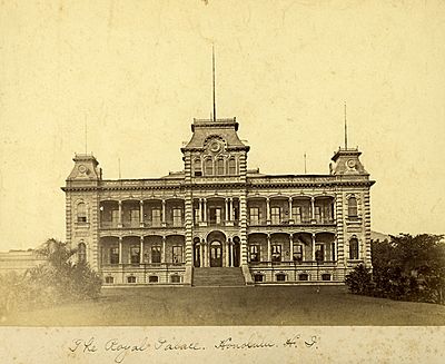 Iolani Palace in 1885