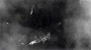 Italian ship BB LIttorio on November 12, 1940, after Taranto attack (P00090.091)