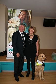 Jonnie, the first Labradoodle Guide Dog in WA, Nov 2010