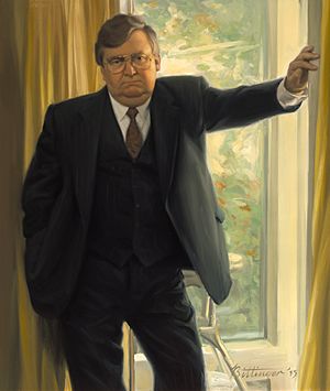 Lawrence Eagleburger Official Oil Portrait by Ned Bittinger